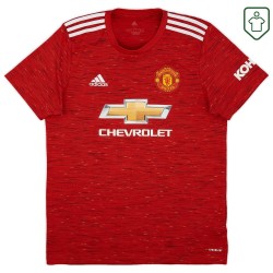 Men's Manchester United 2020/21 Home Retro Shirt B. Fernandes #18 Men's Manchester United 2020/21 Home Retro Shirt B. Fernandes #18