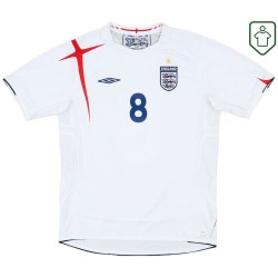 Men's England 2005/07 Home Retro Shirt Lampard #8