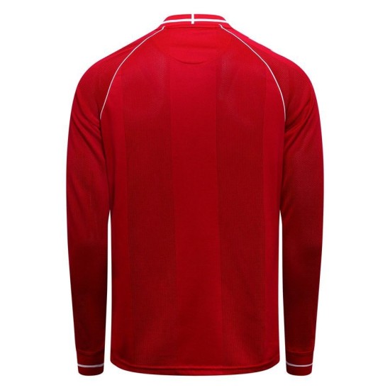 Men's Denmark 2026 Home World Cup Long Sleeve Shirt