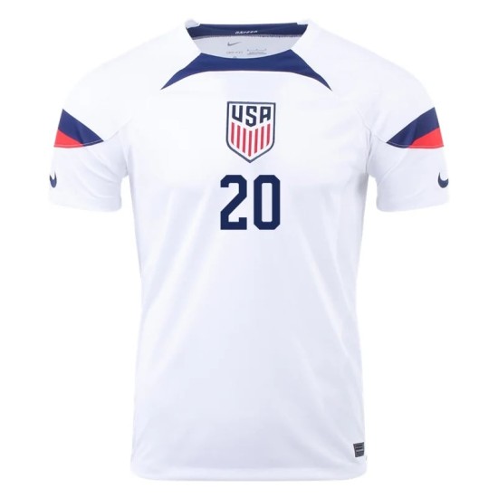 Jesus Ferreira #20 USMNT Home Jersey World Cup 2022 Jesus Ferreira #20 USMNT Home Jersey World Cup 2022