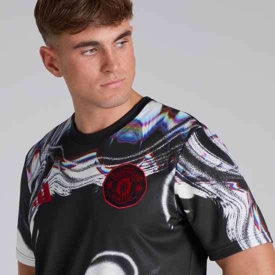 Women's Manchester United 2025/26 Third Pre Match Shirt - Black