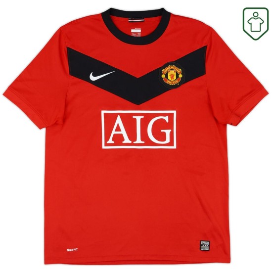 Men's Manchester United 2009/10 Home Retro Shirt Rooney #10 Men's Manchester United 2009/10 Home Retro Shirt Rooney #10