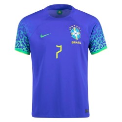 Lucas Paqueta #7 Brazil Away Jersey World Cup 2022