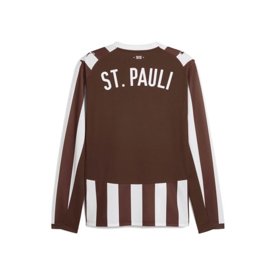 Kid's FC St. Pauli 2025/26 Home Long Sleeve Shirt