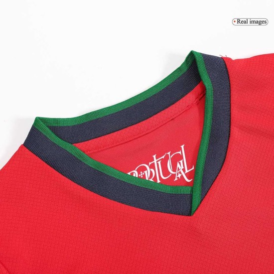 Kid's Portugal Home Jersey+Shorts EURO 2024 Kid's Portugal Home Jersey+Shorts EURO 2024