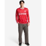 Kid's Liverpool 1989/91 Home Retro Candy Long Sleeve Shirt Kid's Liverpool 1989/91 Home Retro Candy Long Sleeve Shirt