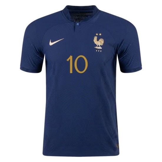 Kylian Mbappe #10 France Home Jersey World Cup 2022 Kylian Mbappe #10 France Home Jersey World Cup 2022