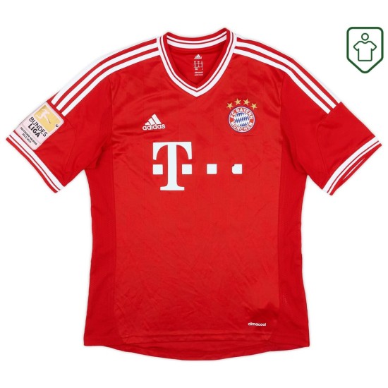 Men's Bayern Munich 2013/14 Home Retro Shirt Götze #19 Men's Bayern Munich 2013/14 Home Retro Shirt Götze #19