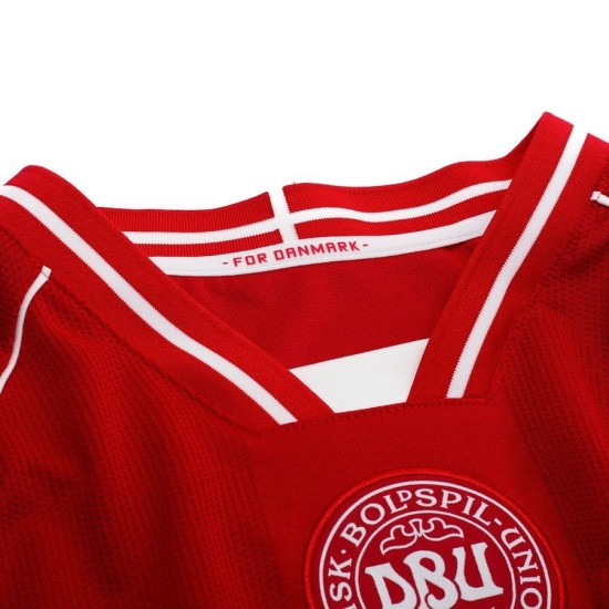 Men's Denmark 2026 Home World Cup Long Sleeve Shirt