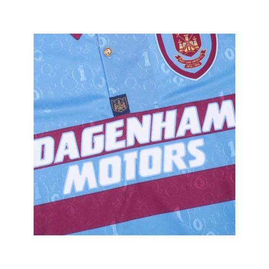 Men's West Ham United 1995 Centenary Away Retro Shirt - Sky Blue Men's West Ham United 1995 Centenary Away Retro Shirt - Sky Blue