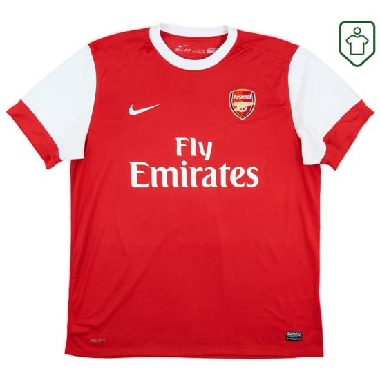 Men's Arsenal 2010/11 Home Retro Shirt Fabregas #4 Men's Arsenal 2010/11 Home Retro Shirt Fabregas #4