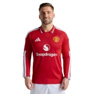 Men's Manchester United 2026/27 Home Long Sleeve Shirt