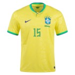 Fabinho #15 Brazil Home Jersey World Cup 2022 Fabinho #15 Brazil Home Jersey World Cup 2022