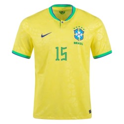 Fabinho #15 Brazil Home Jersey World Cup 2022