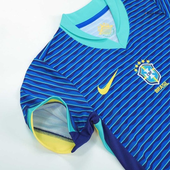 Kid's Brazil Away Jersey+Shorts Copa America 2024 Kid's Brazil Away Jersey+Shorts Copa America 2024
