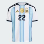 Women's Argentina 2026 Home Authentic World Cup Shirt L. MARTÍNEZ #22