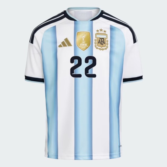 Women's Argentina 2026 Home Authentic World Cup Shirt L. MARTÍNEZ #22