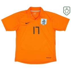 Men's Netherlands 2006/08 Home Retro Shirt V.Persie #17