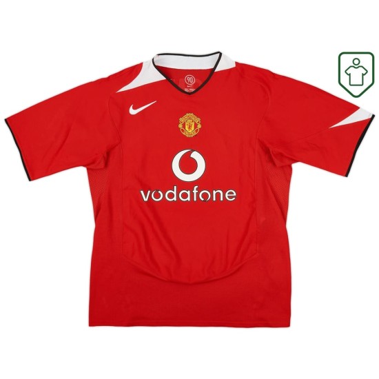 Men's Manchester United 2004/06 Home Retro Shirt Rooney #8 Men's Manchester United 2004/06 Home Retro Shirt Rooney #8