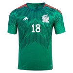Andres Guardado #18 Mexico Home Jersey World Cup 2022