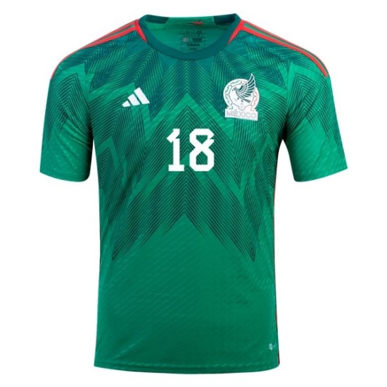 Andres Guardado #18 Mexico Home Jersey World Cup 2022