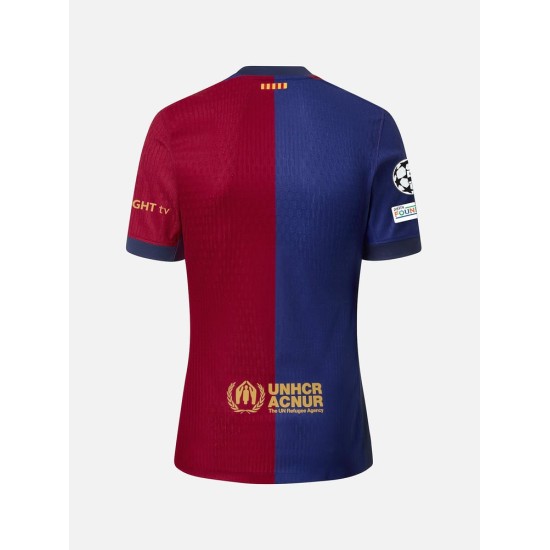 Men's FC Barcelona 2024/25 Home Long Sleeve UCL Shirt Men's FC Barcelona 2024/25 Home Long Sleeve UCL Shirt