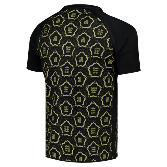 Men's England Lionesses 500th Anniversary Pre Match Shirt - Black Men's England Lionesses 500th Anniversary Pre Match Shirt - Black