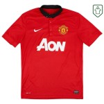 Men's Manchester United 2013/14 Home Retro Shirt Chicharito #14 Men's Manchester United 2013/14 Home Retro Shirt Chicharito #14