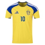 Women's Sweden 2026 Home Authentic World Cup Shirt IBRAHIMOVIĆ #10