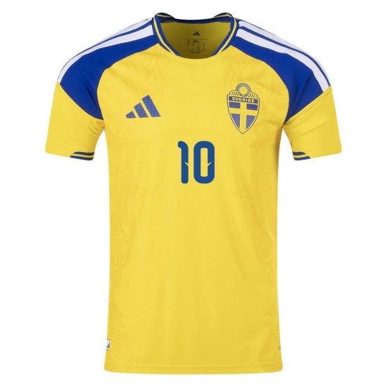 Women's Sweden 2026 Home Authentic World Cup Shirt IBRAHIMOVIĆ #10