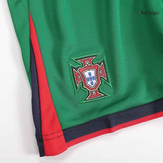 Kid's Portugal Home Jersey+Shorts EURO 2024 Kid's Portugal Home Jersey+Shorts EURO 2024