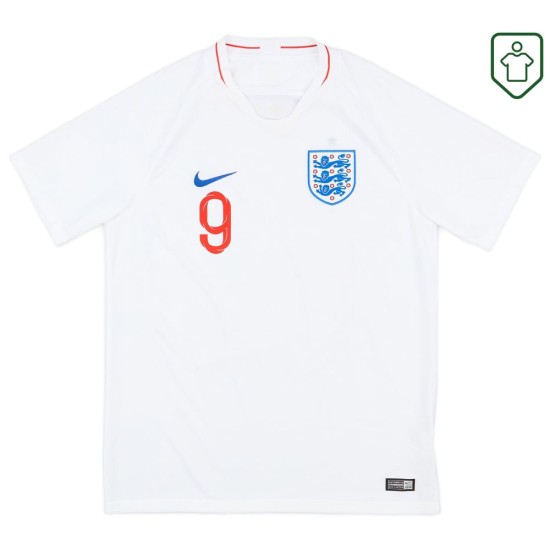 Men's England 2018/19 Home Retro Shirt Kane #9
