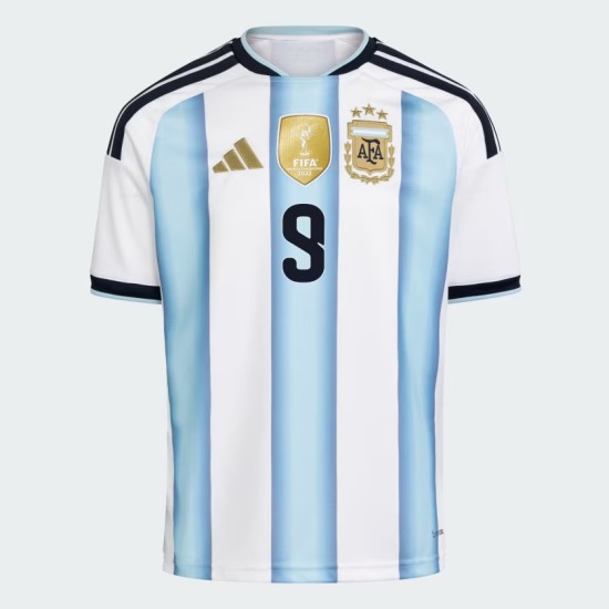 Kid's Argentina 2026 Home Authentic World Cup Shirt J. ALVAREZ #9 Kid's Argentina 2026 Home Authentic World Cup Shirt J. ALVAREZ #9