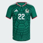 Kid's Mexico 2026 Home Authentic World Cup Shirt H. LOZANO #22