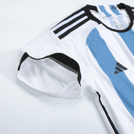 Argentina Champions Player Version Home Jersey World Cup 2022 - 3 Stars