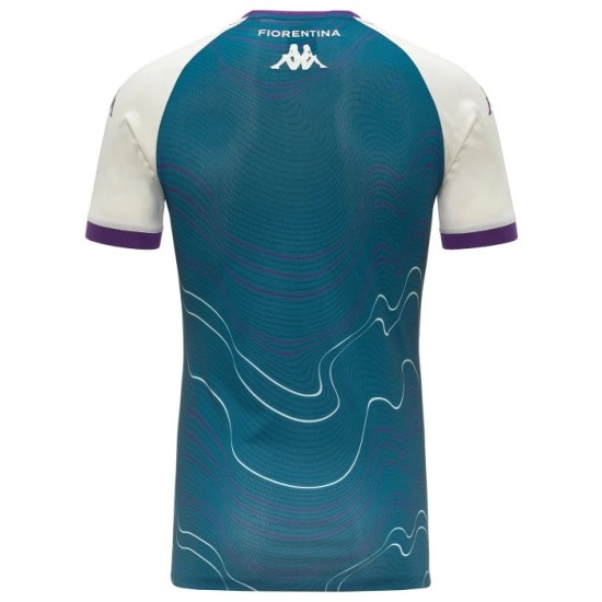 Men's Fiorentina 2025/26 Third Prematch Shirt - Turquoise
