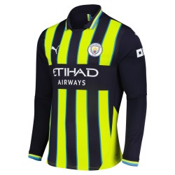 Women's RODRIGO Manchester City 2024/25 Away Long Sleeved Shirt Women's RODRIGO Manchester City 2024/25 Away Long Sleeved Shirt