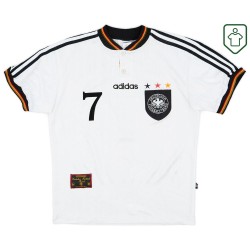 Men's Germany 1996/98 Home Retro Shirt Möller #7 Men's Germany 1996/98 Home Retro Shirt Möller #7