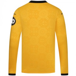Men's Wolverhampton Wanderers 2025/26 Home Long Sleeve Shirt