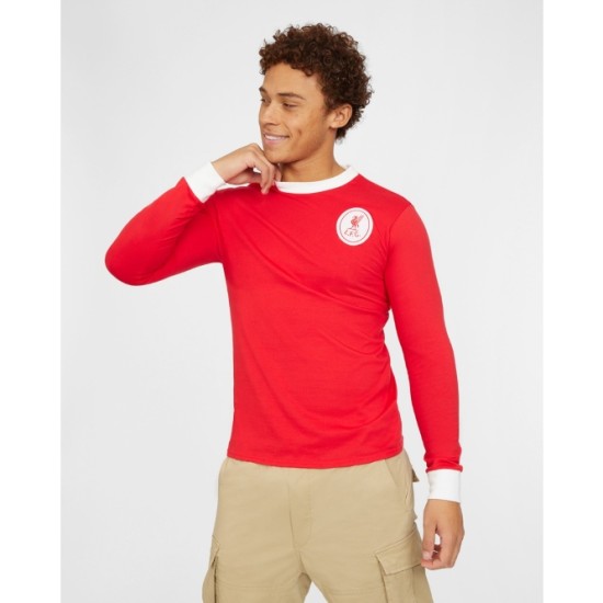 Kid's Liverpool 1963/68 Home Retro Long Sleeve Shirt