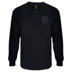 Men's England 1966 Retro Long Sleeve Black-Out Shirt #6 Men's England 1966 Retro Long Sleeve Black-Out Shirt #6