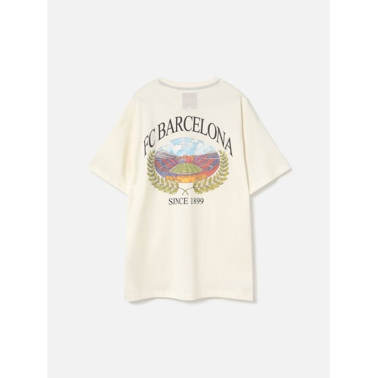 Men's FC Barcelona Retro Spotify Camp Nou Shirt Men's FC Barcelona Retro Spotify Camp Nou Shirt