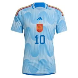 Pedri #10 Spain Away Jersey World Cup 2022 Pedri #10 Spain Away Jersey World Cup 2022