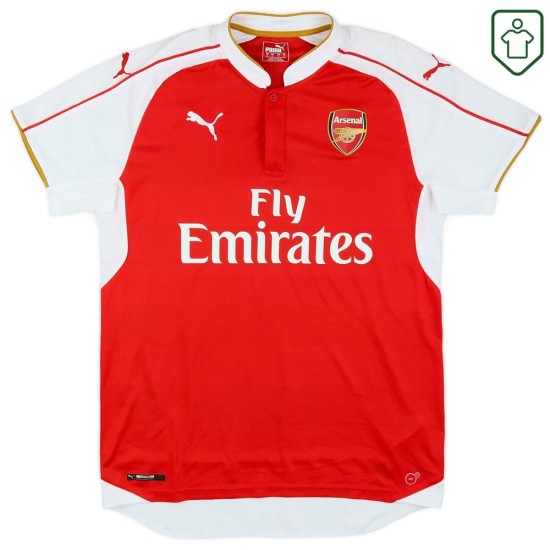 Men's Arsenal 2015/16 Home Retro Shirt Arteta #8