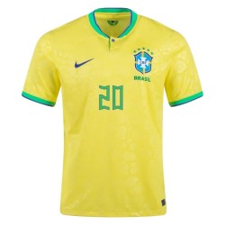 Vinicius Junior #20 Brazil Home Jersey World Cup 2022 Vinicius Junior #20 Brazil Home Jersey World Cup 2022