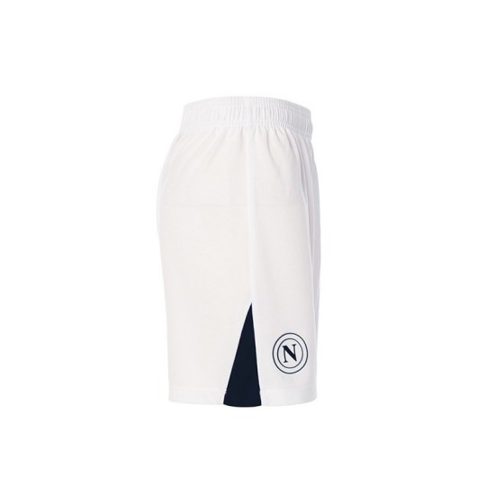 Kid's Napoli 2024/25 Home Shorts - White/Navy Blue Kid's Napoli 2024/25 Home Shorts - White/Navy Blue
