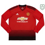 Men's Manchester United 2018/19 Home Retro Long Sleeve Shirt Lukaku #9 Men's Manchester United 2018/19 Home Retro Long Sleeve Shirt Lukaku #9