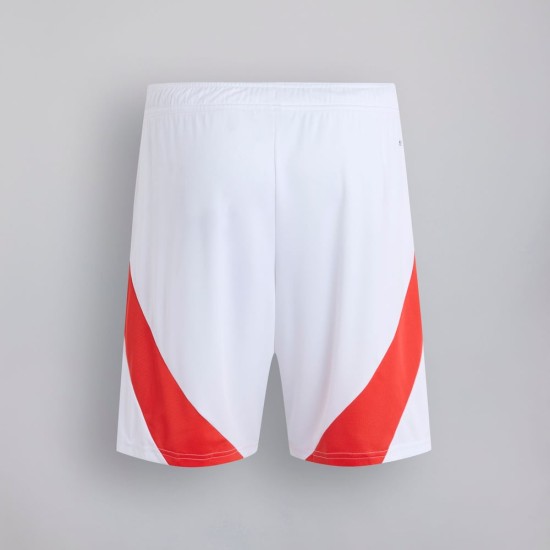 Men's Manchester United 2024/25 Home Shorts - White Men's Manchester United 2024/25 Home Shorts - White