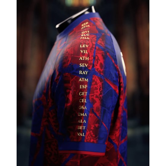 Kid's FC Barcelona 2026 Spanish Champions Shirt - Red