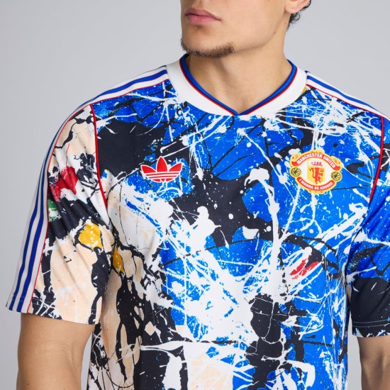 Men's Manchester United 2025/26 Stone Roses Shirt Men's Manchester United 2025/26 Stone Roses Shirt